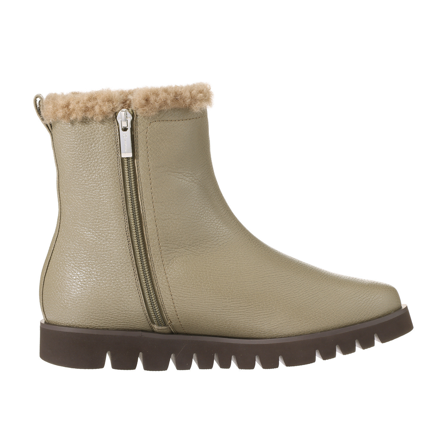 卑弥呼 日本製 はっ水牛革 ボアブーツ