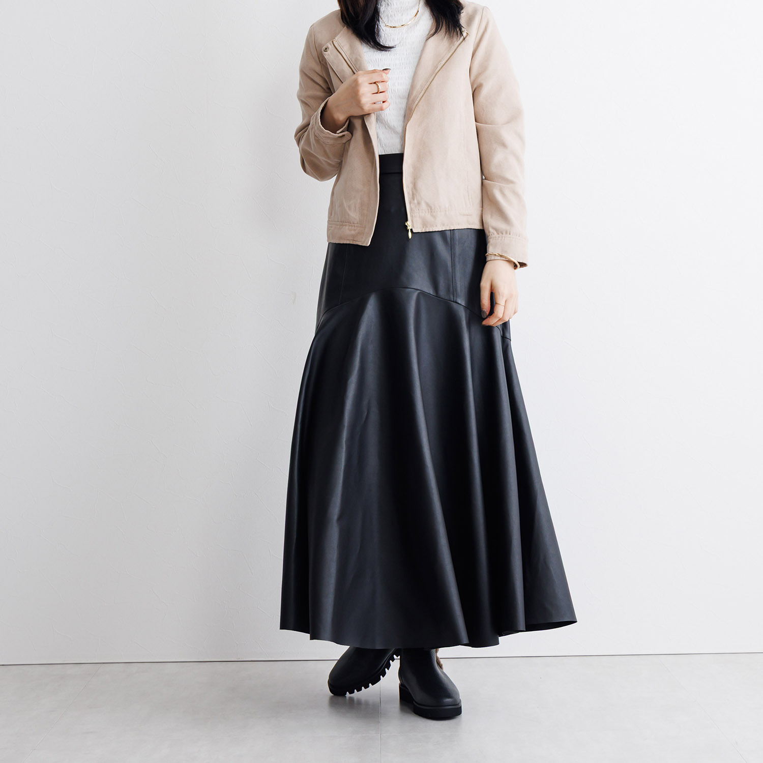 卑弥呼 日本製 はっ水牛革 ボアブーツ