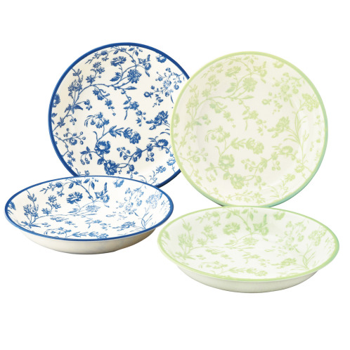 ローラアシュレイ　日本製　パスタプレート　４枚セット