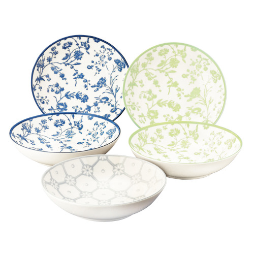 ローラアシュレイ　日本製　ファイブボウルセット