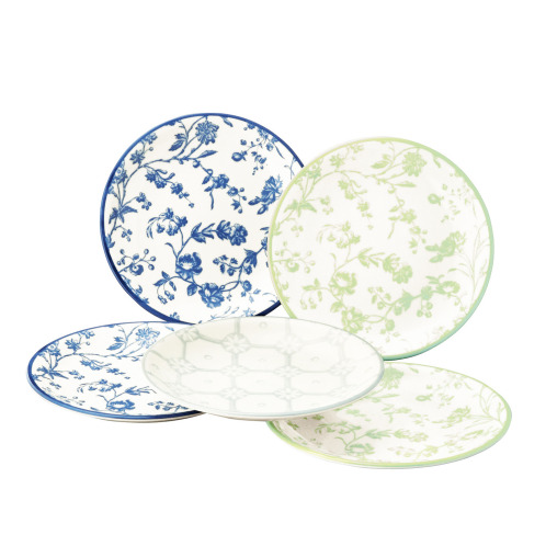 ローラアシュレイ　日本製　ファイブプレートセット