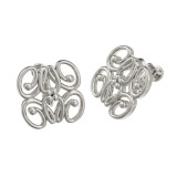 エアリーフェアリー メタルライン アートカリグラフィ イヤリング／ピアス