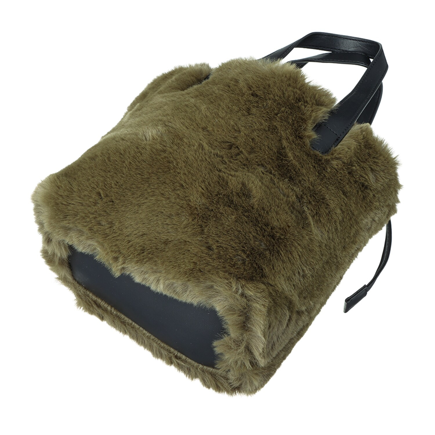 グッシオイタリー フェイクファー ミニバッグ