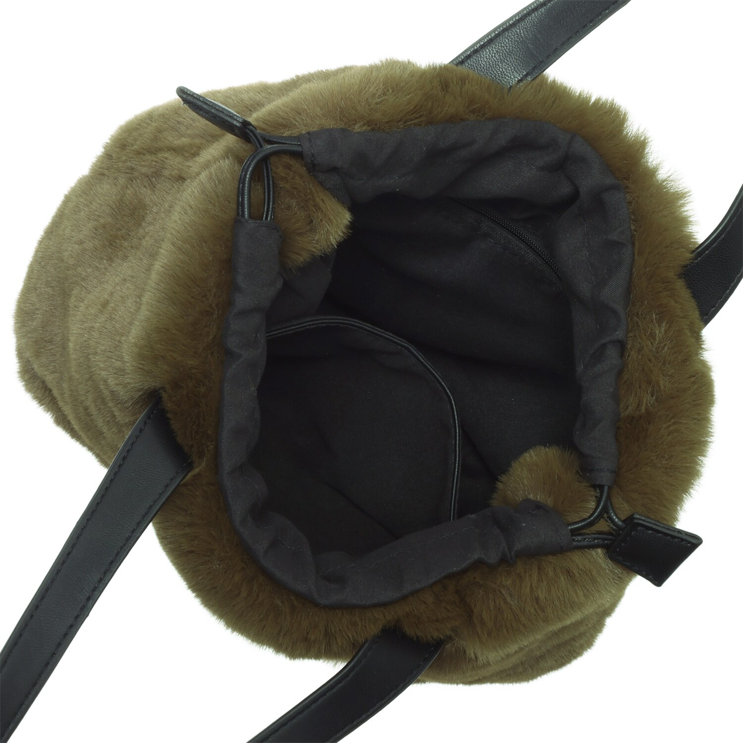 グッシオイタリー フェイクファー ミニバッグ