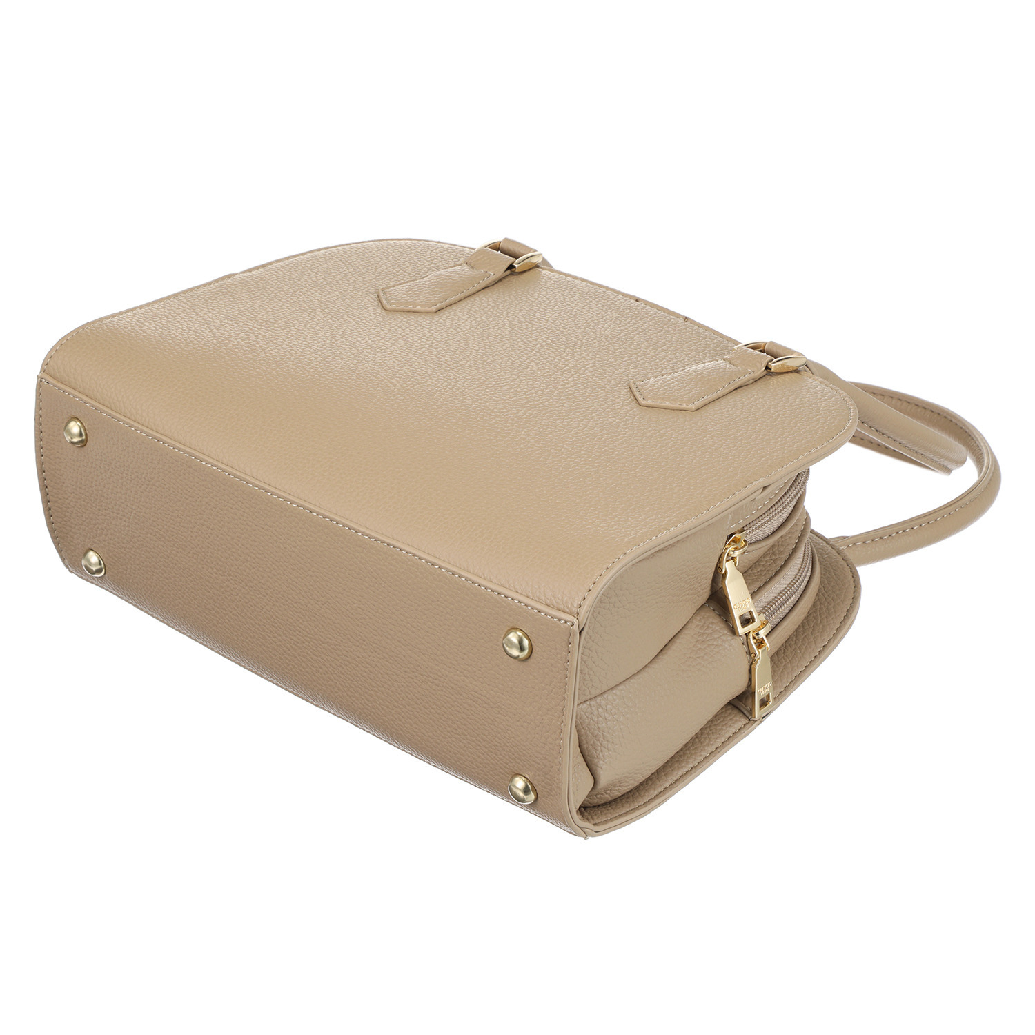 グッシオイタリー ２ルームで整理しやすい ボストン型トートバッグ