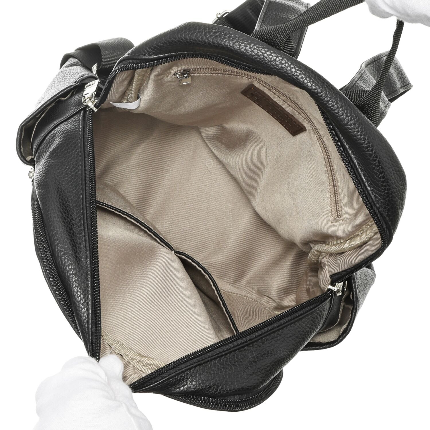 グッシオイタリー ポケットたっぷり ラウンド型ミニリュック