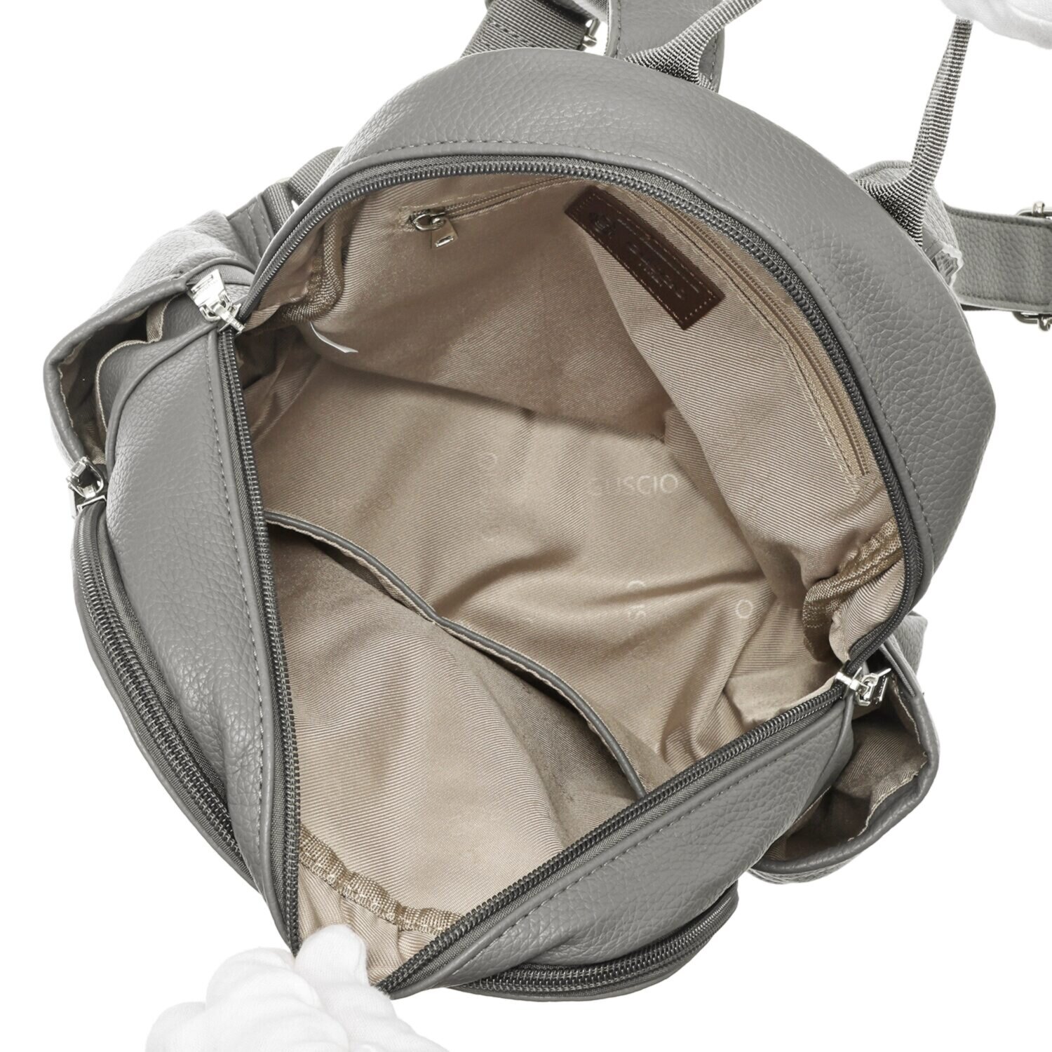 グッシオイタリー ポケットたっぷり ラウンド型ミニリュック