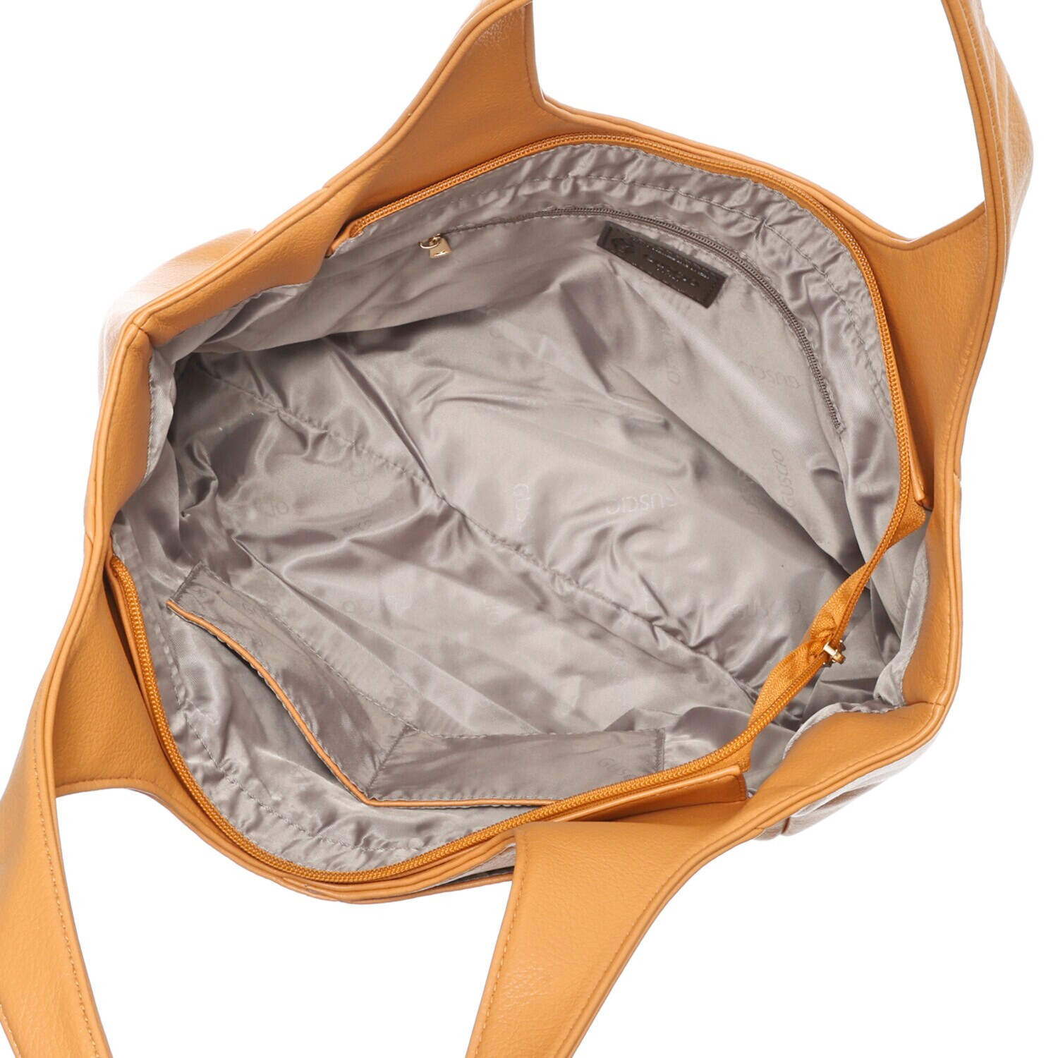 グッシオイタリー 柔らかレザータッチ素材 くり手トートバッグ