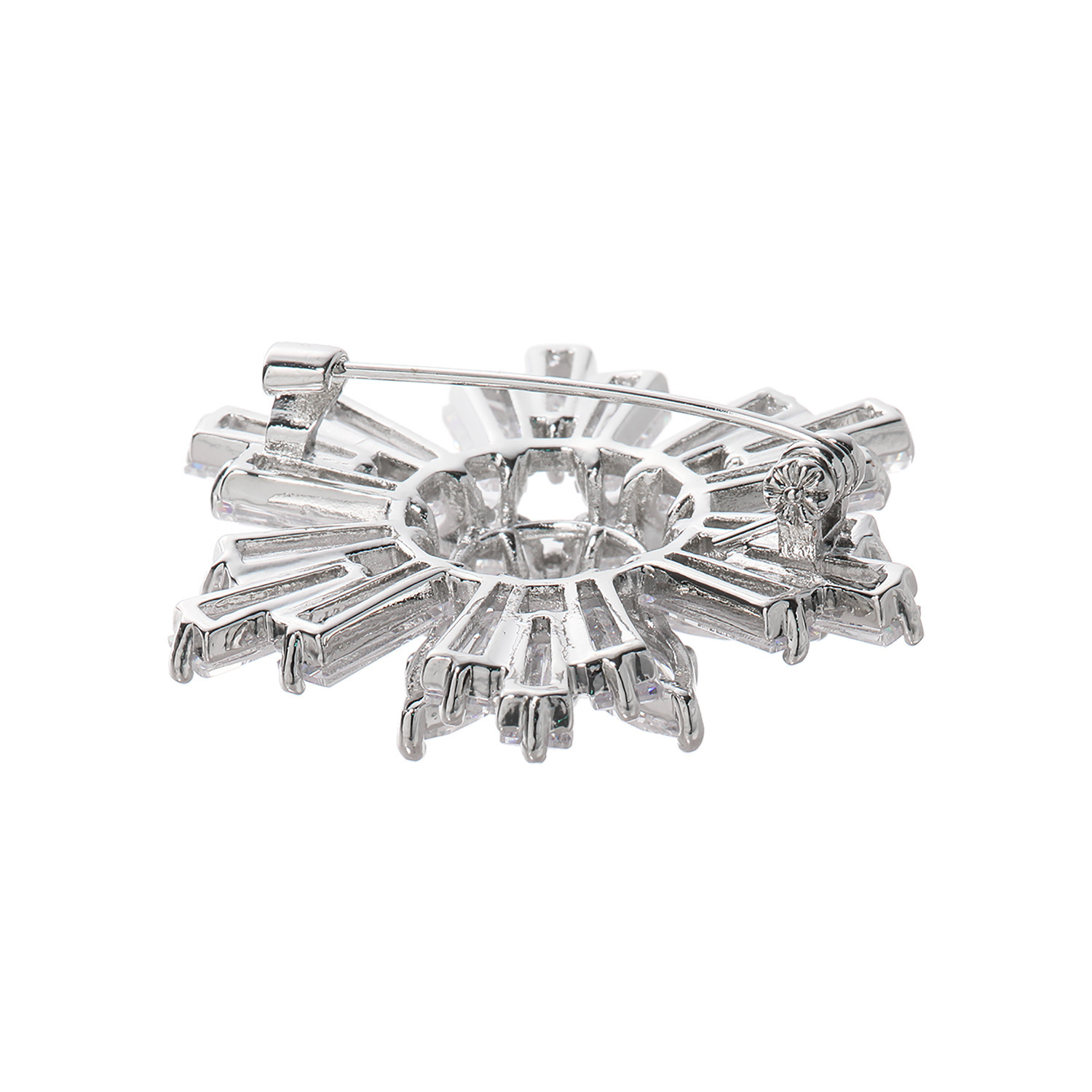 キラキラギフト バイ　アビステ ビジュウ スノーフレーク ブローチ