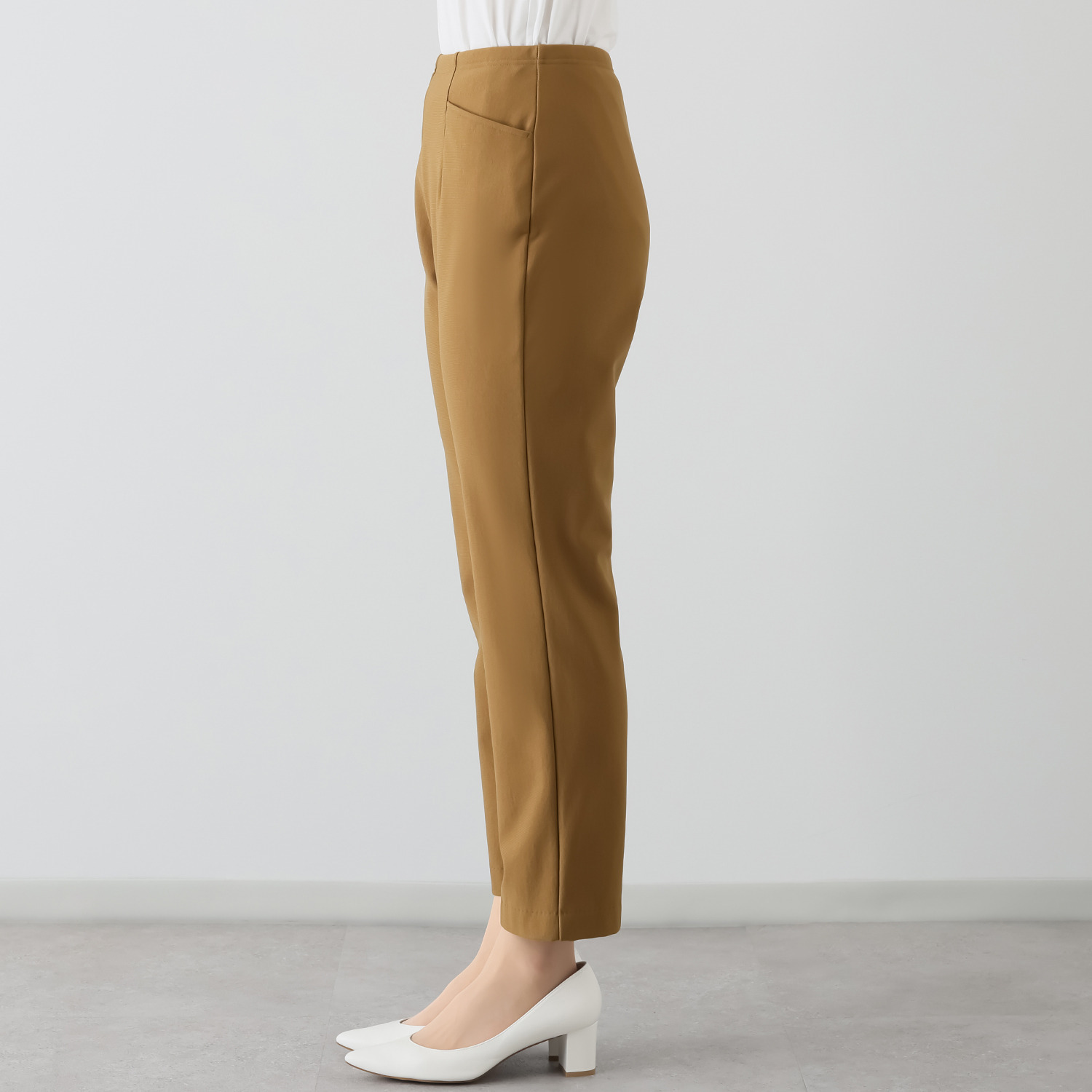 ピーツー 進化版 え！？やせて見える？ ヒートアライヴ 裏起毛ストレートパンツ ＜股下６４ｃｍ＞