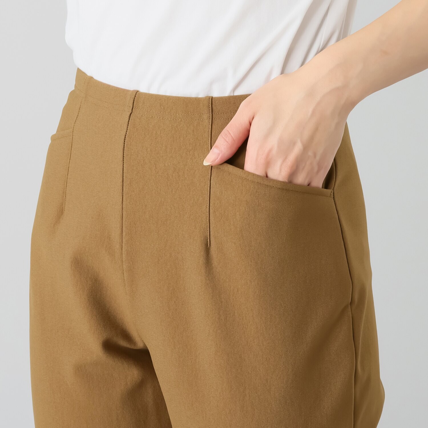 ピーツー 進化版 え！？やせて見える？ ヒートアライヴ 裏起毛ストレートパンツ ＜股下６４ｃｍ＞