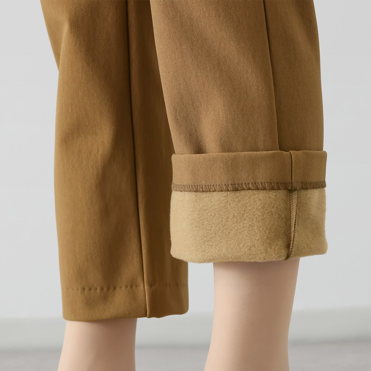 ピーツー 進化版 え！？やせて見える？ ヒートアライヴ 裏起毛ストレートパンツ ＜股下６４ｃｍ＞