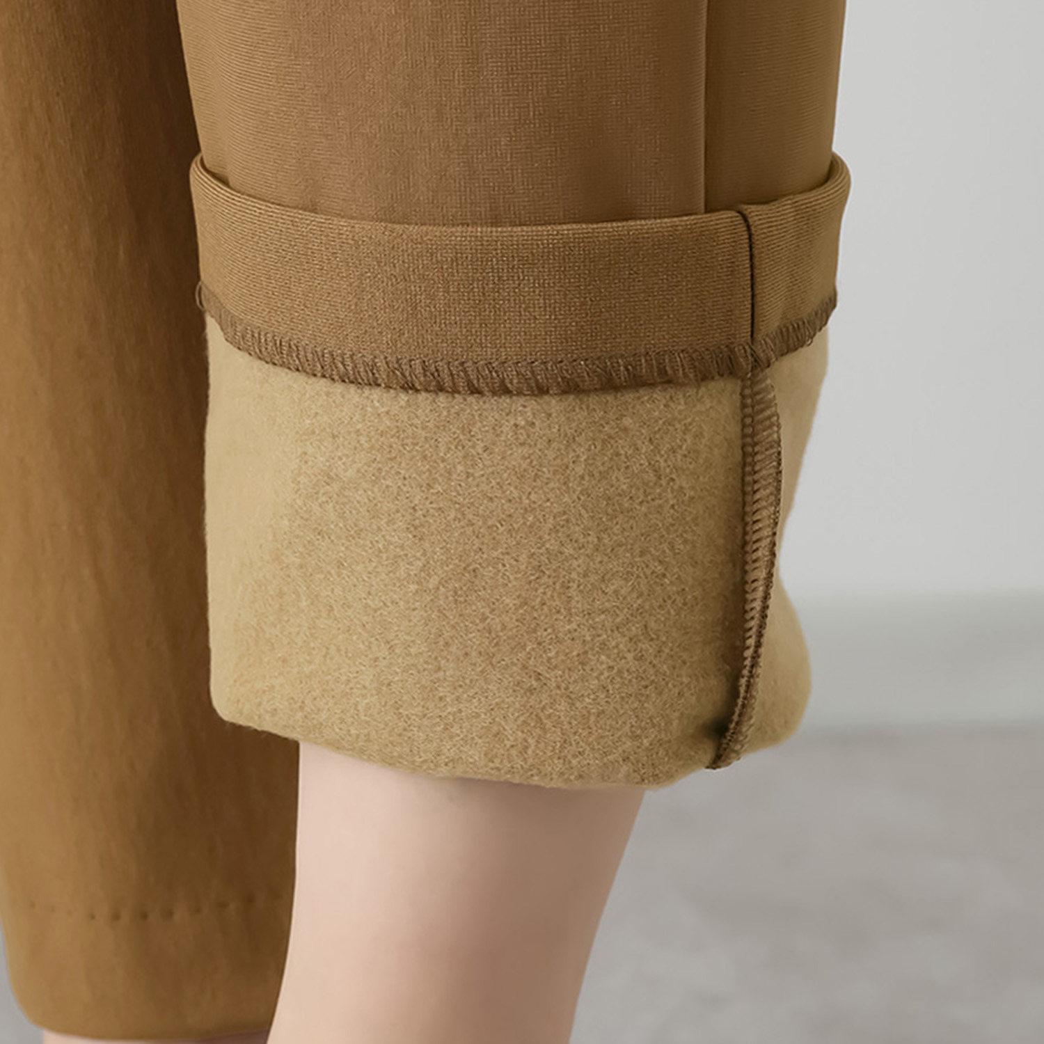 ピーツー 進化版 え！？やせて見える？ ヒートアライヴ 裏起毛ストレートパンツ ＜股下７２ｃｍ＞