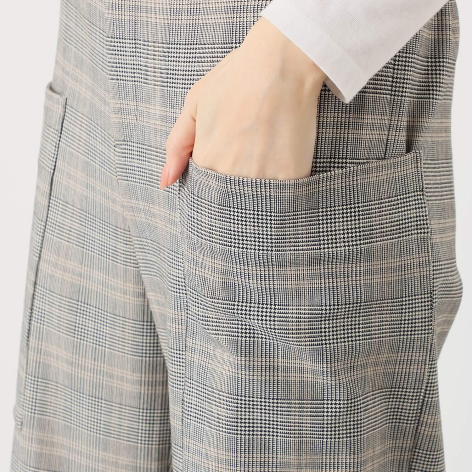 エムズ　スタイル コスミカルウォーム裏起毛 ソフトカーゴ クロップトワイドパンツ