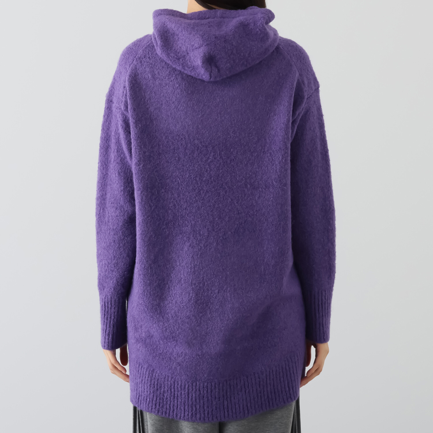 エムズ　スタイル ブークレニット フーディーデザイン チュニックプルオーバー