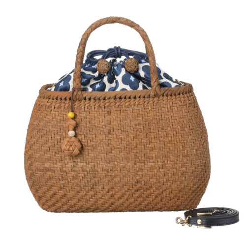 山葡萄かごバッグ　ストラップ付　ラウンドバッグ