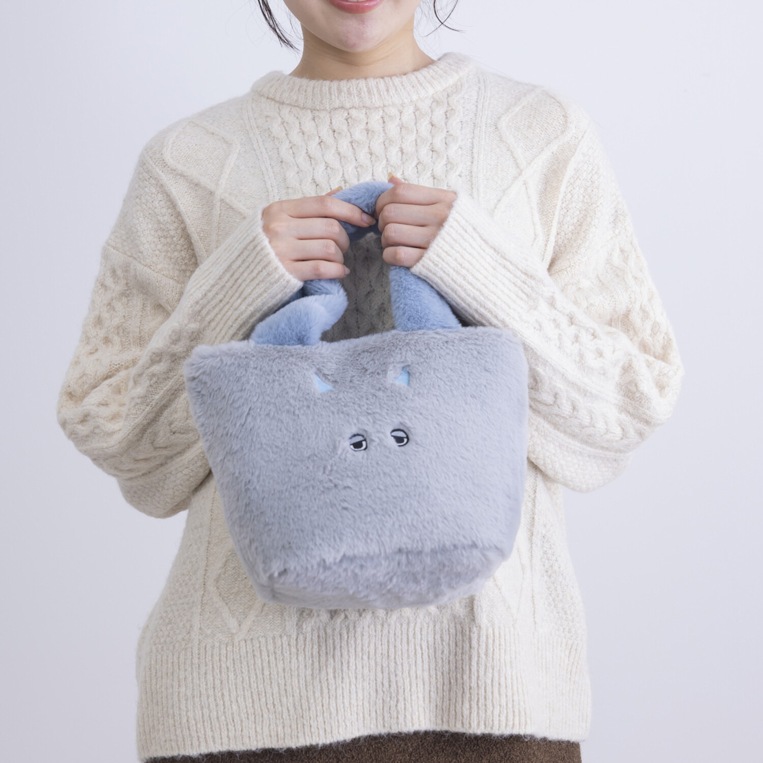 かわいい雑貨屋さん グロリア もこもこモンスター ２ウェイミニトートバッグ