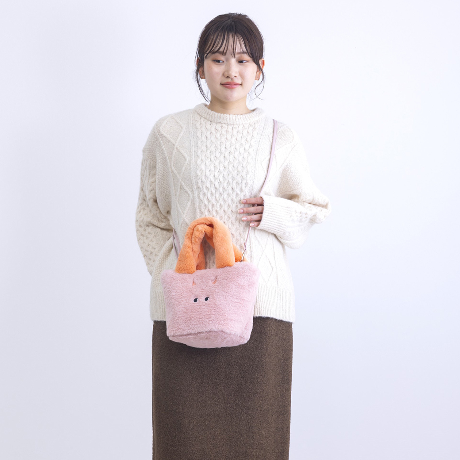 かわいい雑貨屋さん グロリア もこもこモンスター ２ウェイミニトートバッグ