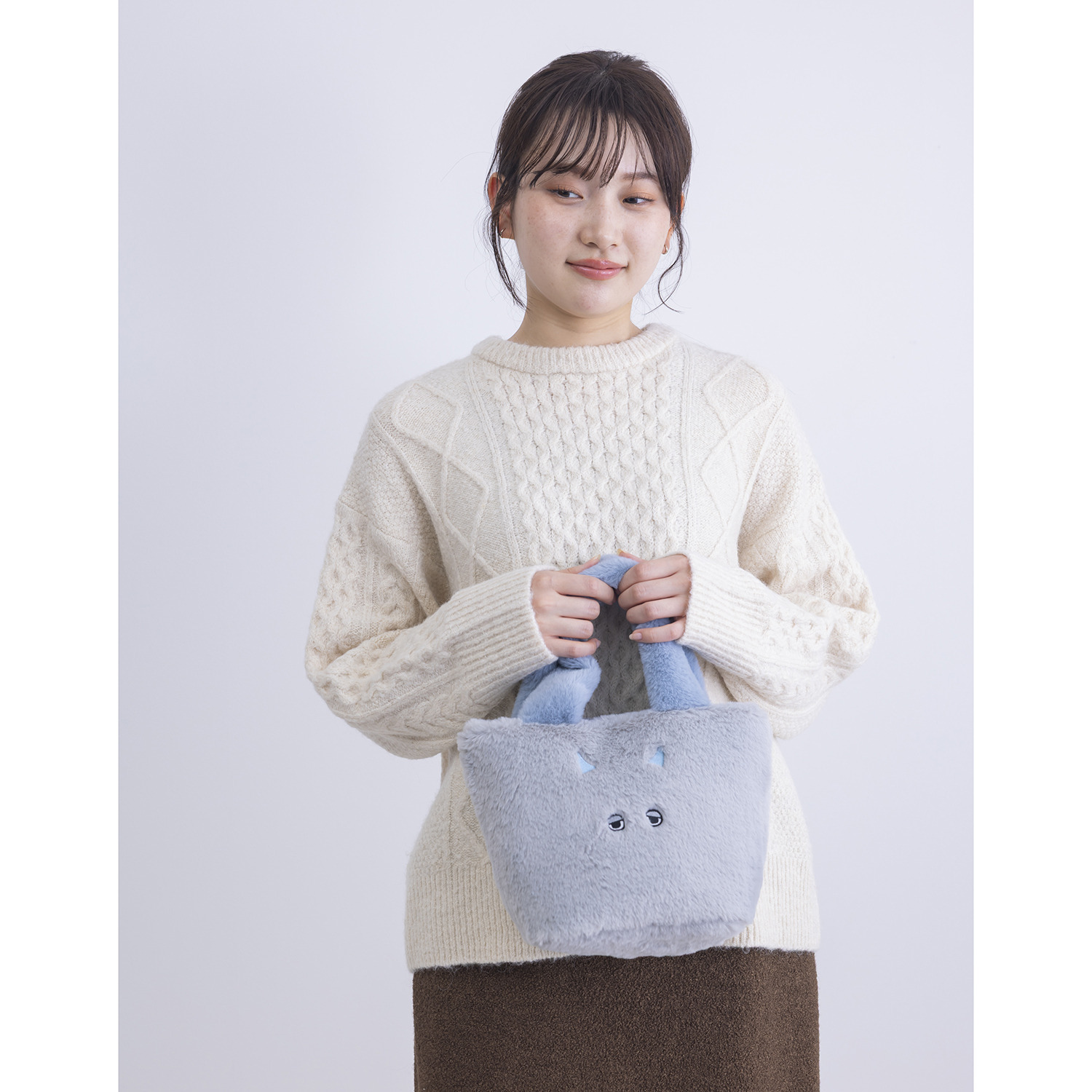 かわいい雑貨屋さん グロリア もこもこモンスター ２ウェイミニトートバッグ