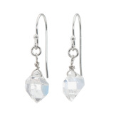 イーシア シルバー ハーキマーダイヤモンド ロッククリスタルクォーツ スウィングピアス