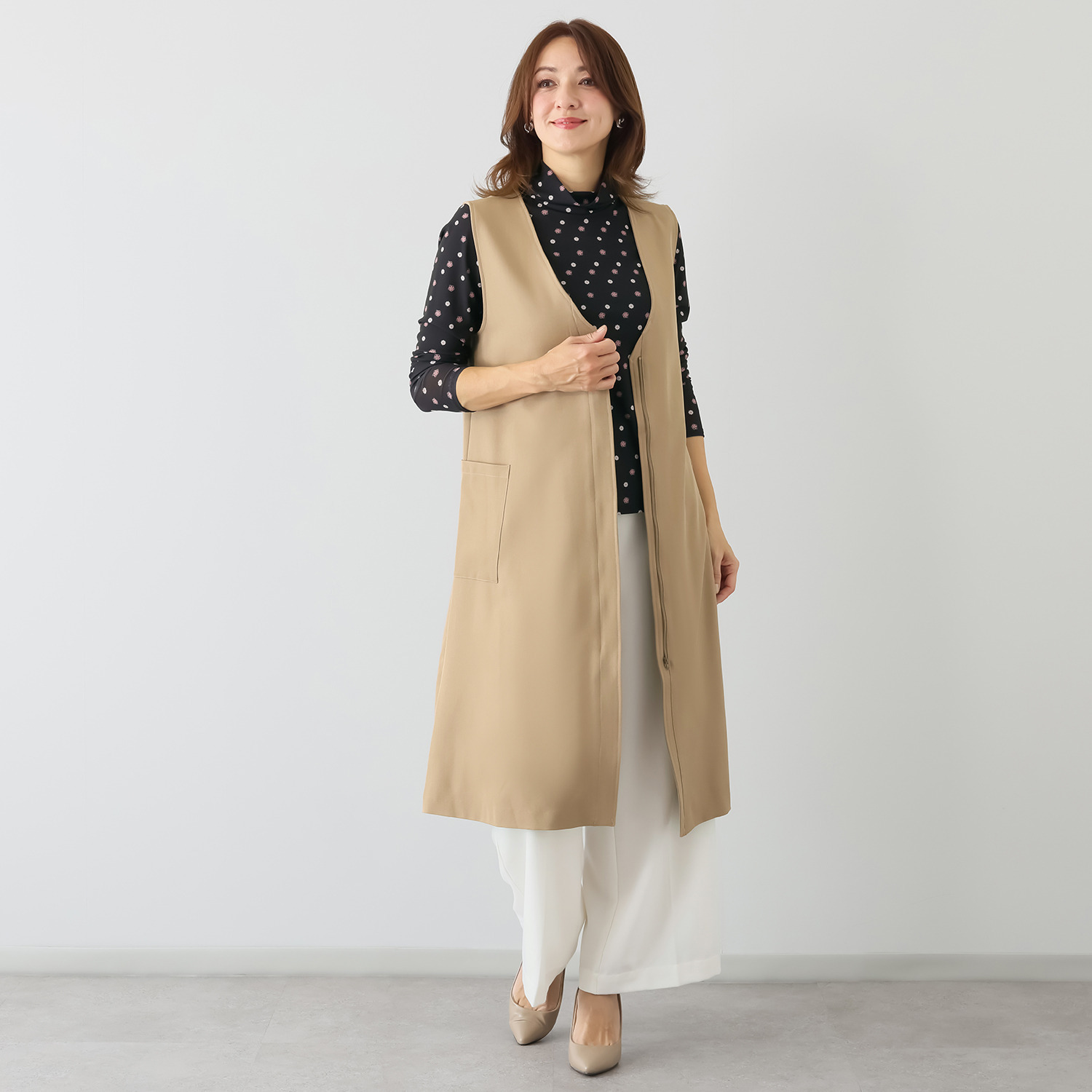 ダジュール ２ウェイロングジレ