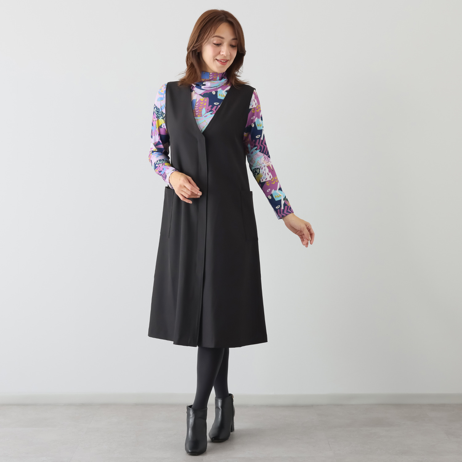 ダジュール ２ウェイロングジレ