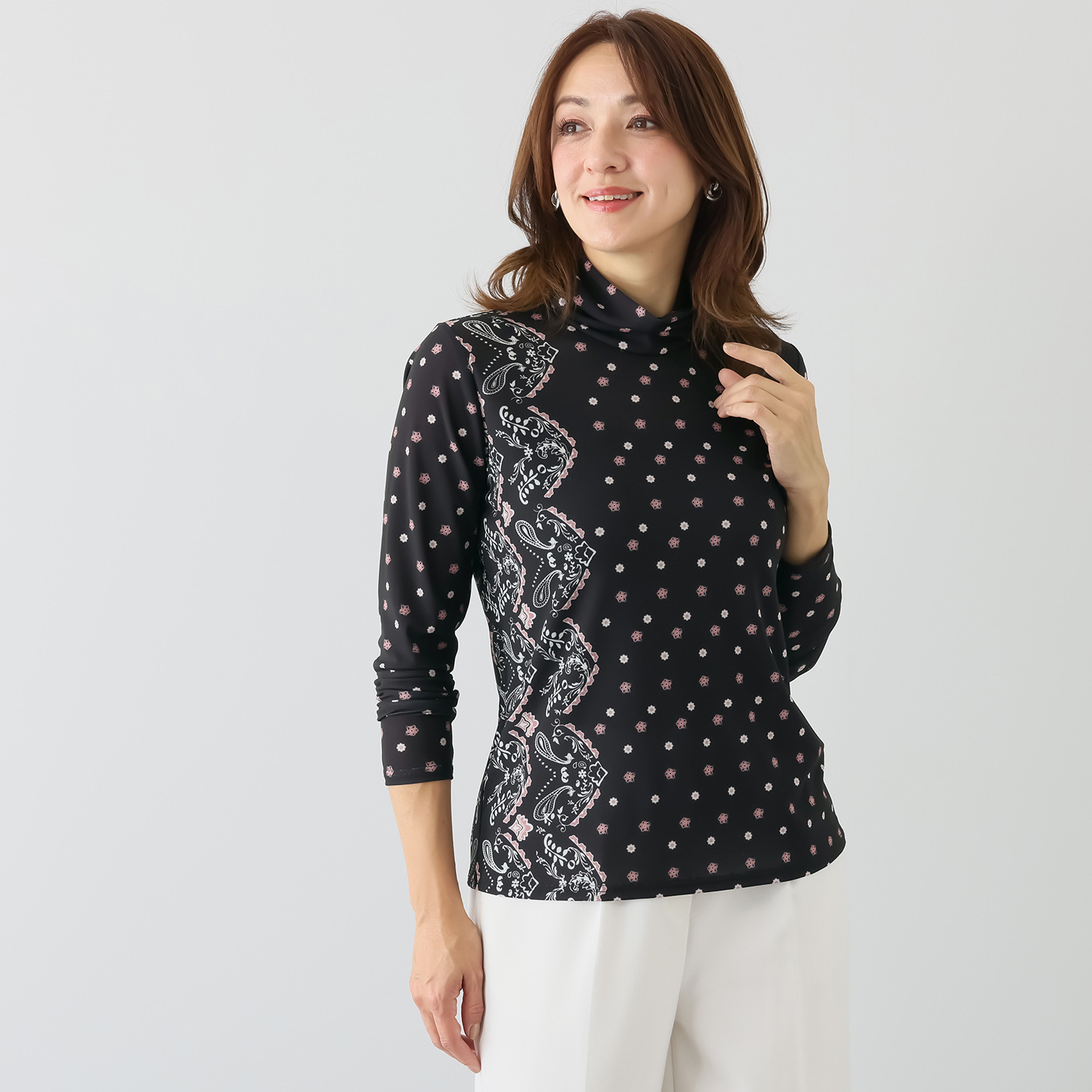 ダジュール パワーネット プリントプルオーバー