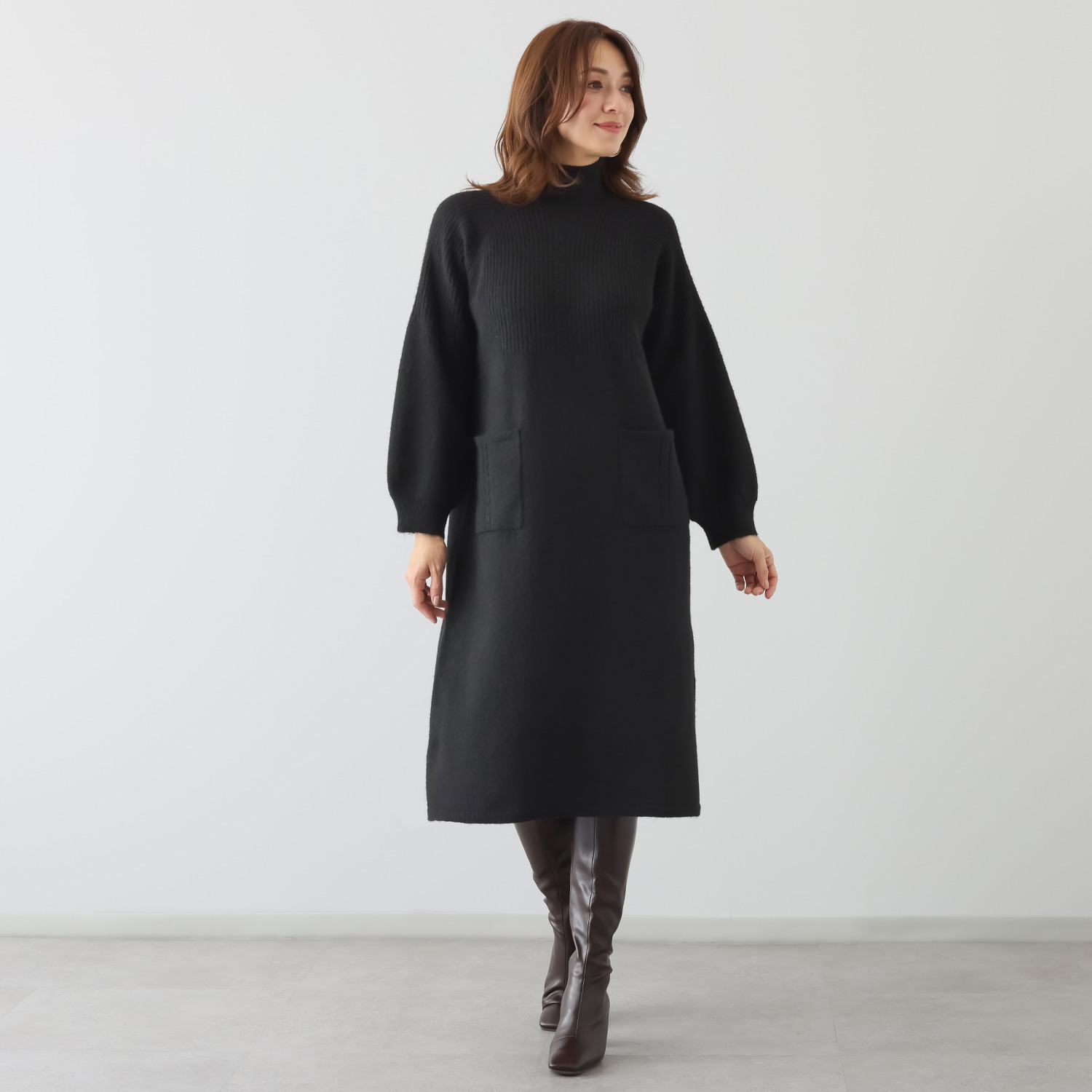 ダジュール デザイン ニットワンピース