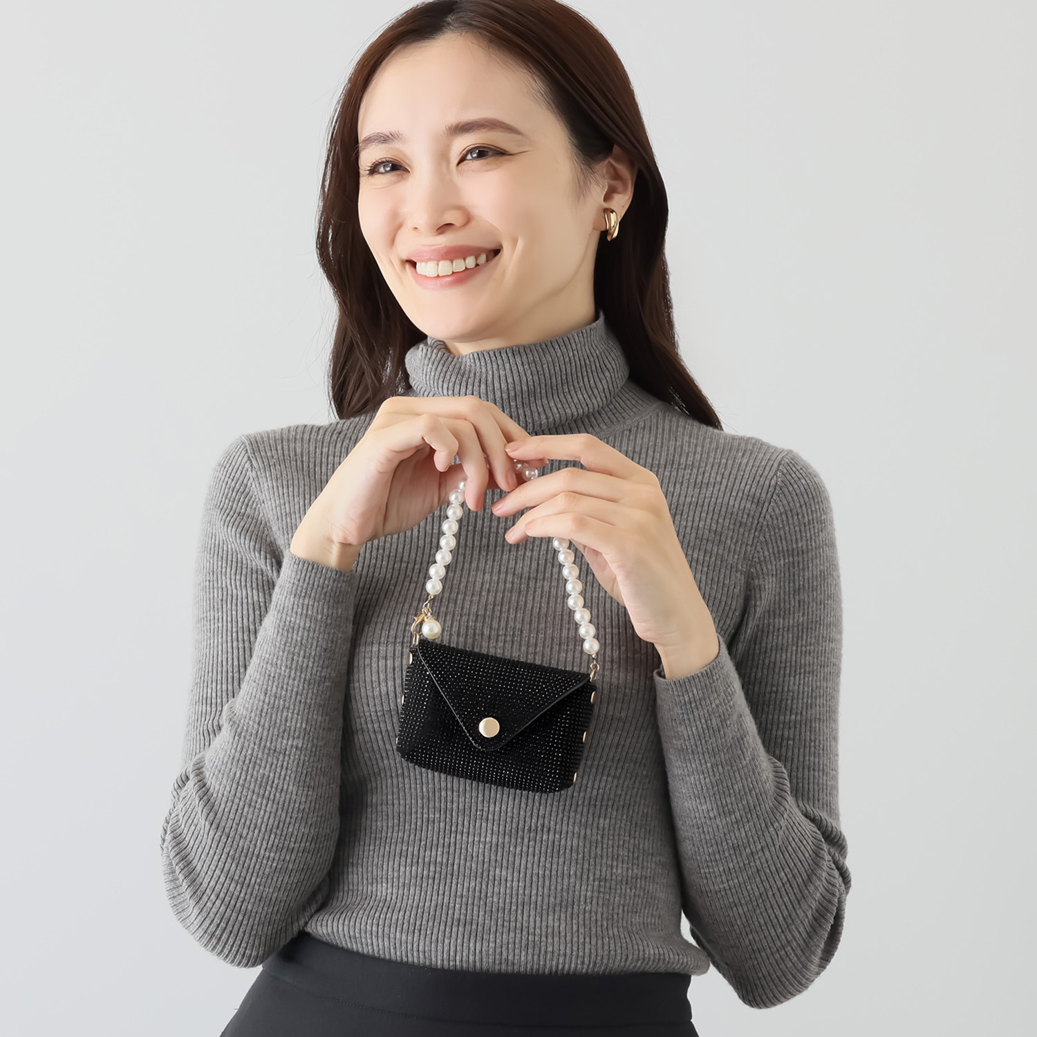 エスアンドアール ブラックビジュウ キラキラミニバッグ