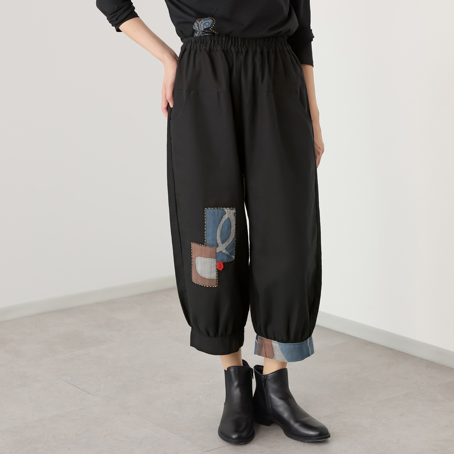 創作りょう パッチワークパンツ