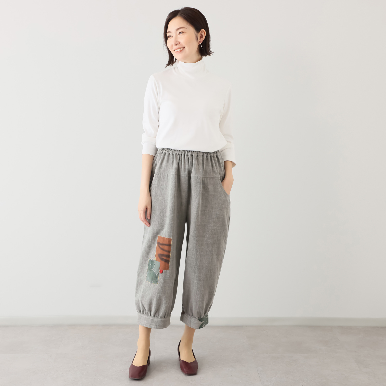 創作りょう パッチワークパンツ