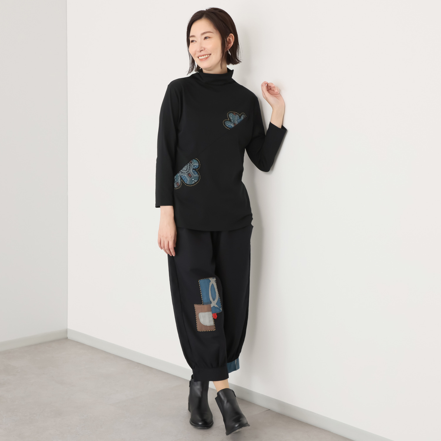 創作りょう パッチワークパンツ