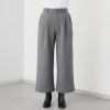 ルナリア 包まれたい心地良さ！ コットン混 タックワイドパンツ