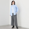 ルナリア 包まれたい心地良さ！ コットン混 タックワイドパンツ