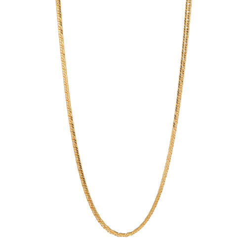 祈平　純金　１１ｇＵＰ　１２面カット　トリプル喜平チェーン　ロングネックレス