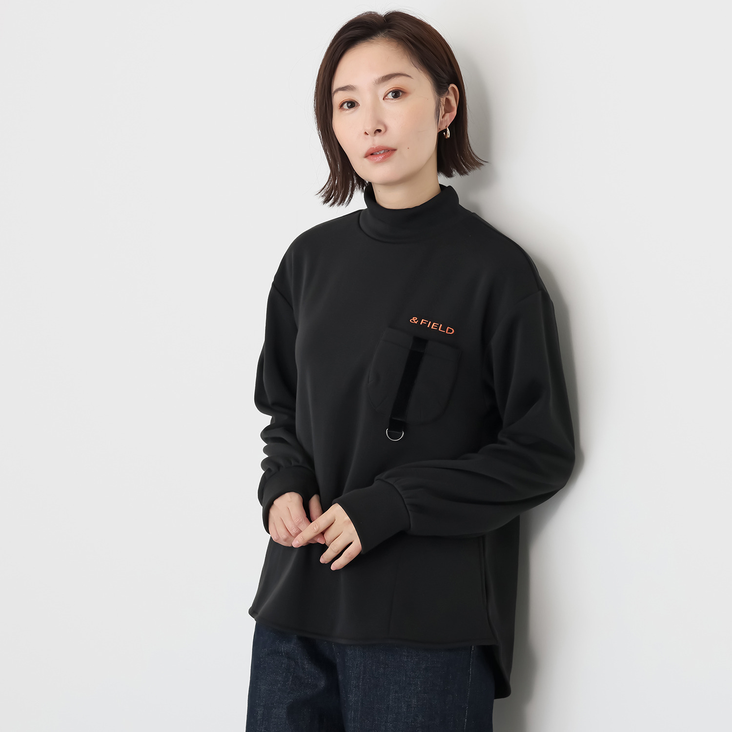 アンドフィールド ＵＶカット・吸湿発熱 裏起毛 アクティブチュニック