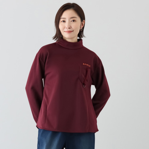 アンドフィールド　ＵＶカット・吸湿発熱　裏起毛　アクティブチュニック