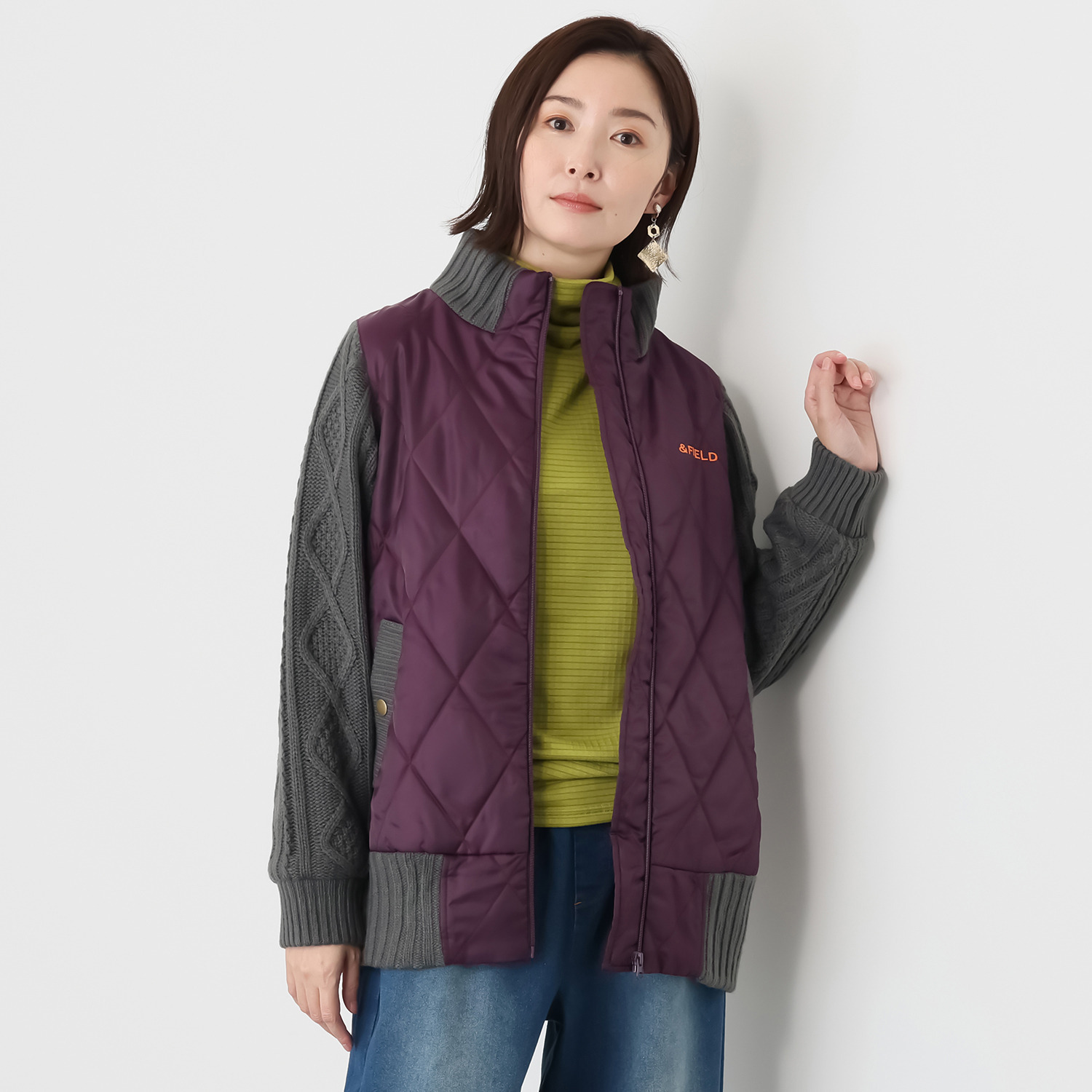 アンドフィールド 裏アルミヒート ドッキング ブルゾン