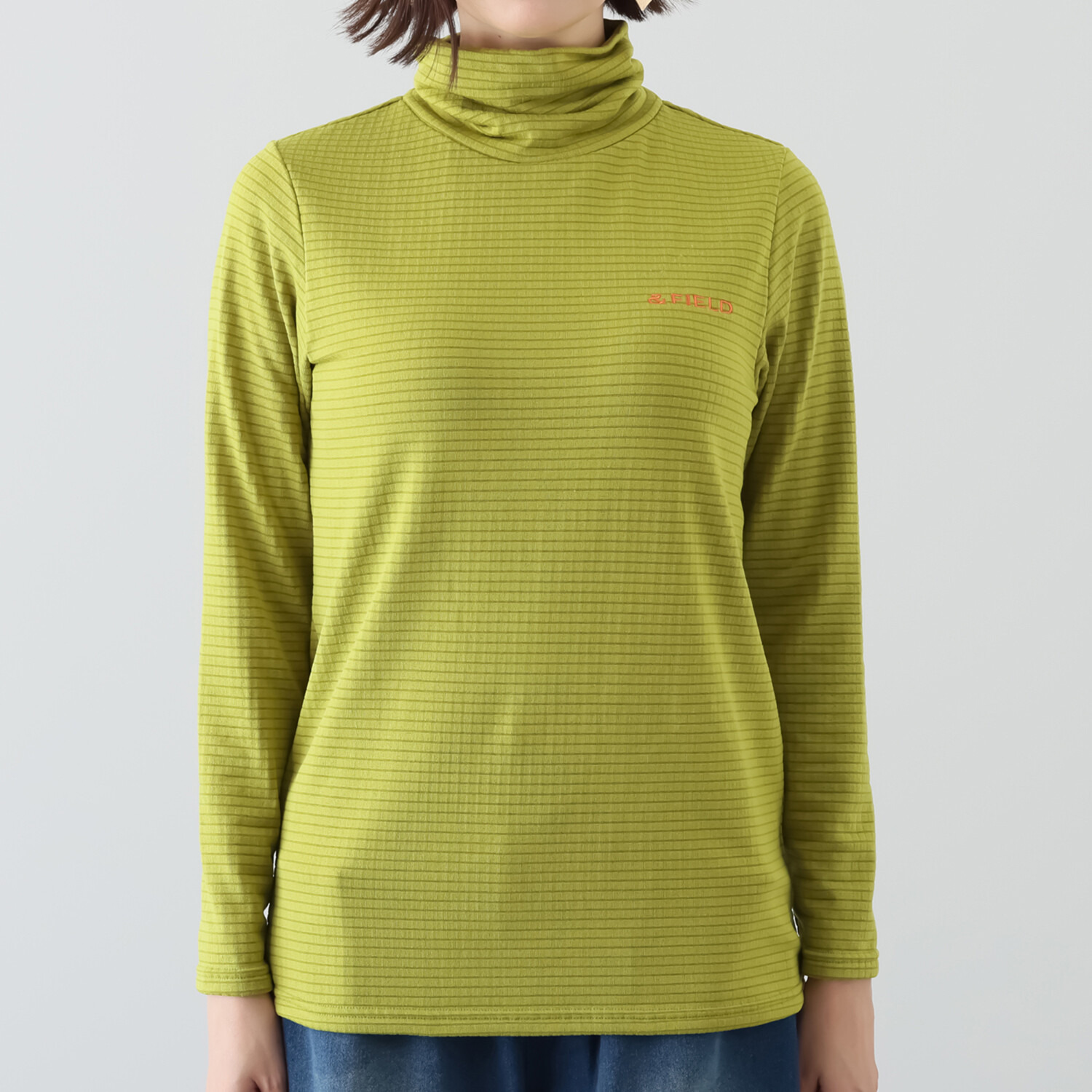 アンドフィールド ＵＶカット・吸湿発熱 ブロッキング起毛 プルオーバー