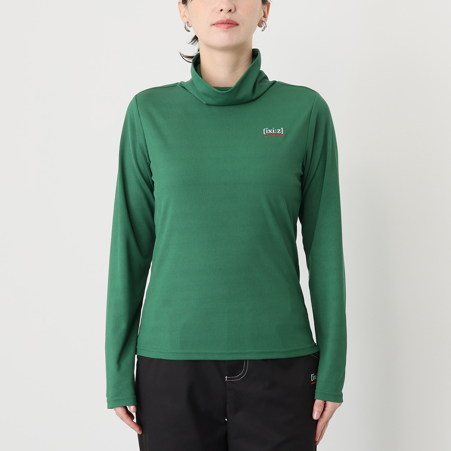 イクシーズ 着る彩りリブトップス