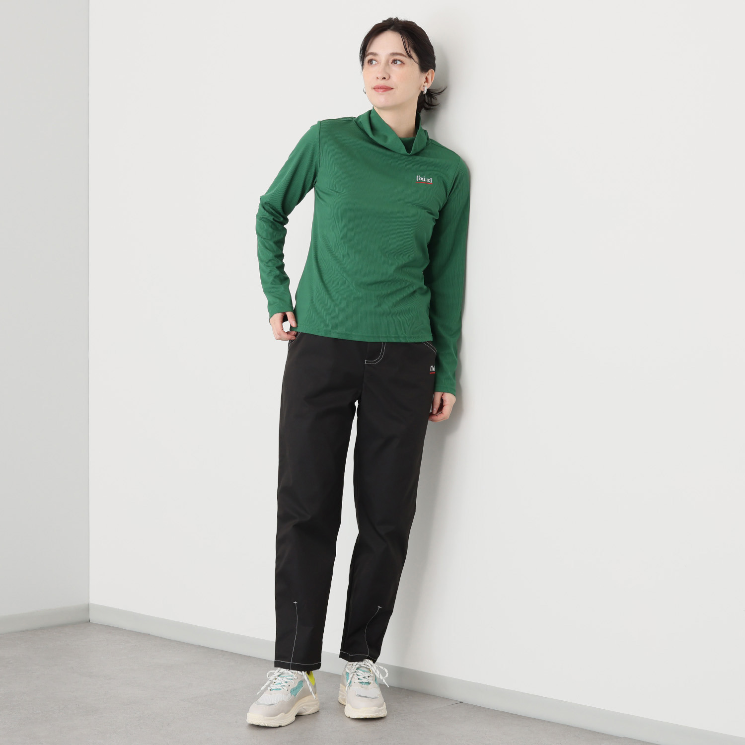 イクシーズ 着る彩りリブトップス