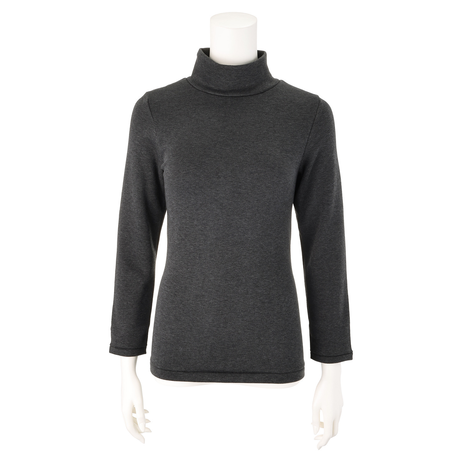 着まわし７デイズ カラーはお任せ！ 高保温・吸湿発熱　裏起毛 ハイネック カットソープルオーバー ２枚セット