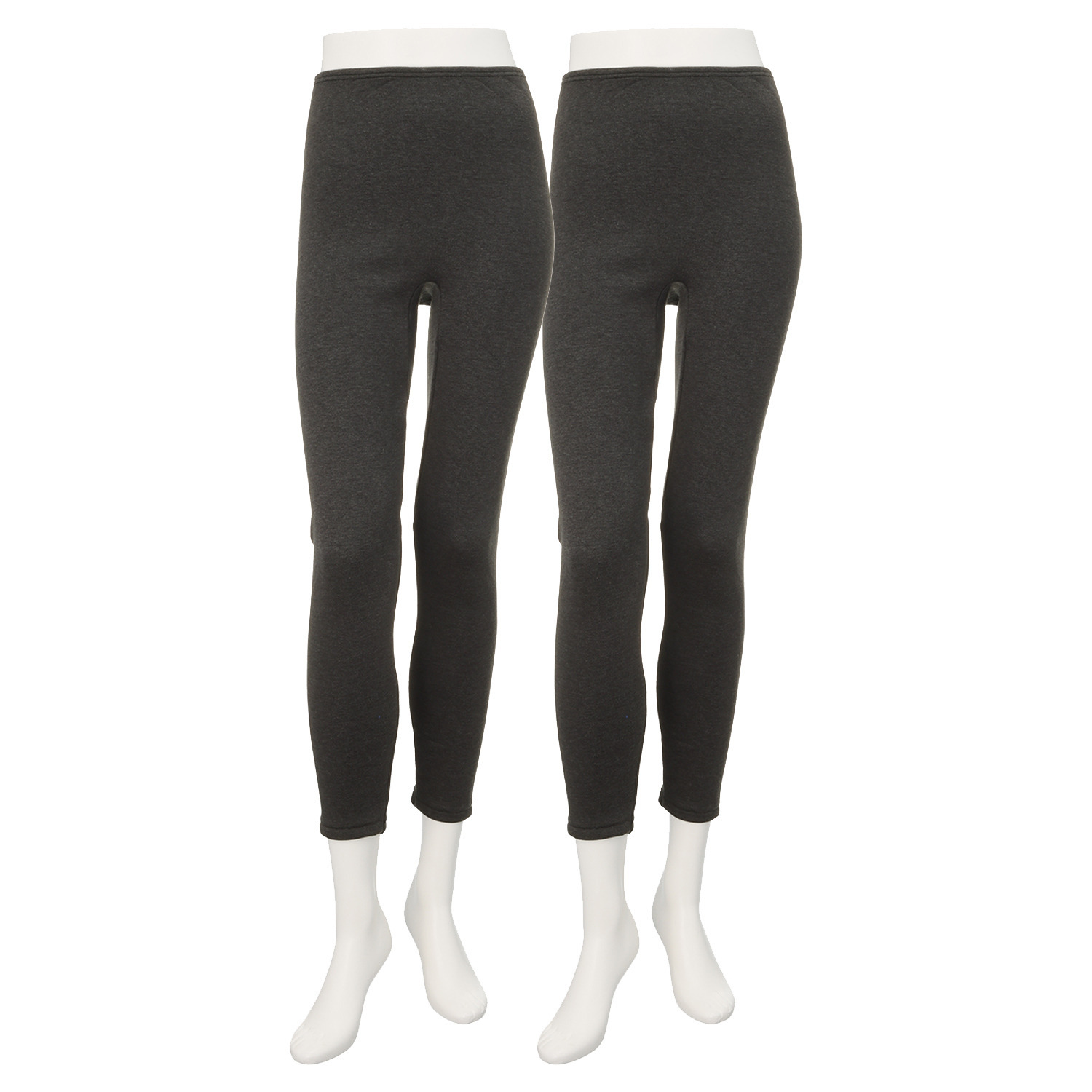 着まわし７デイズ 高保温・吸湿発熱 裏起毛 フルレングスレギンス 同色２枚セット