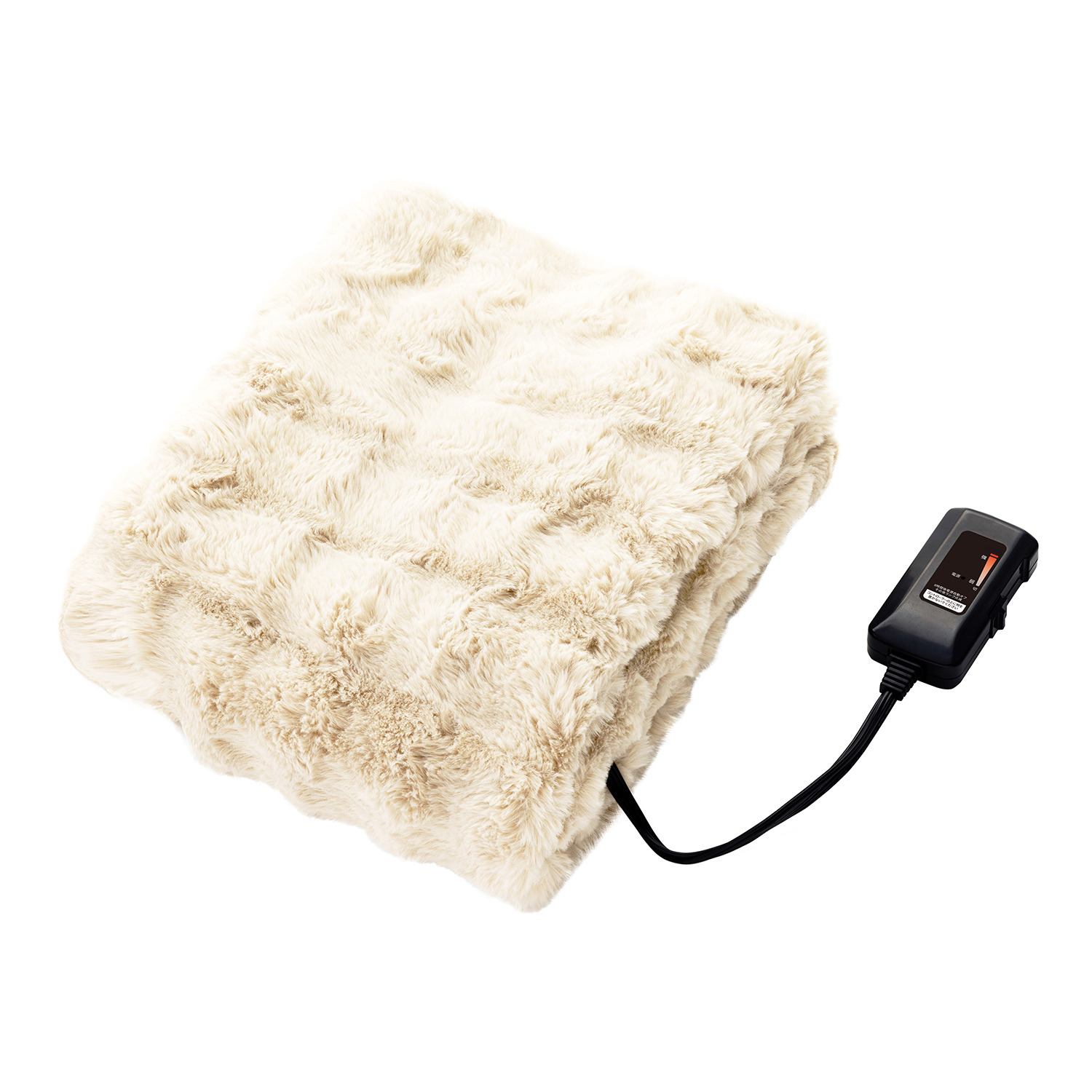 クワッズ 寒い冬の必需品 １枚４役！ 思わず触りたくなる ふわもことろける あったか電気毛布 ＱＳ４３３