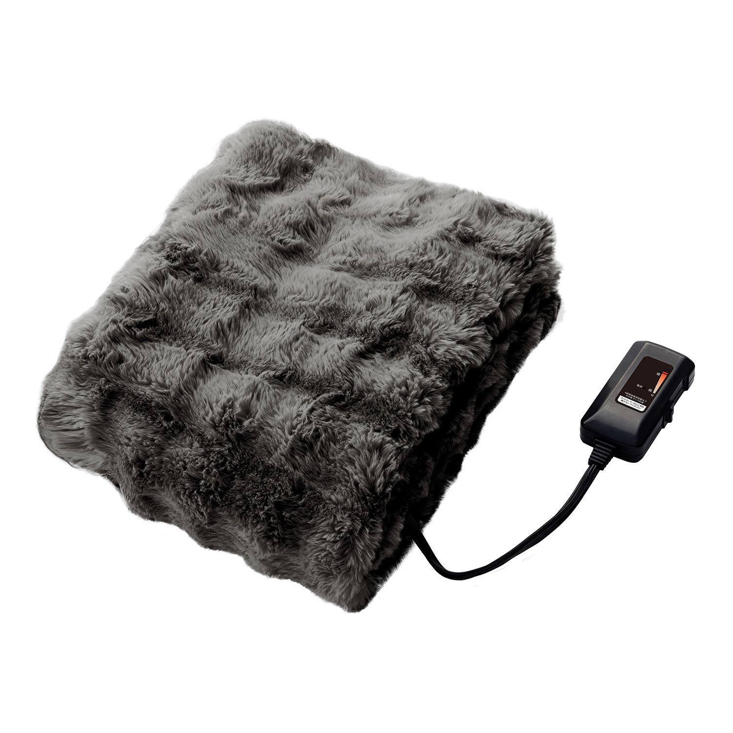 クワッズ 寒い冬の必需品 １枚４役！ 思わず触りたくなる ふわもことろける あったか電気毛布 ＱＳ４３３