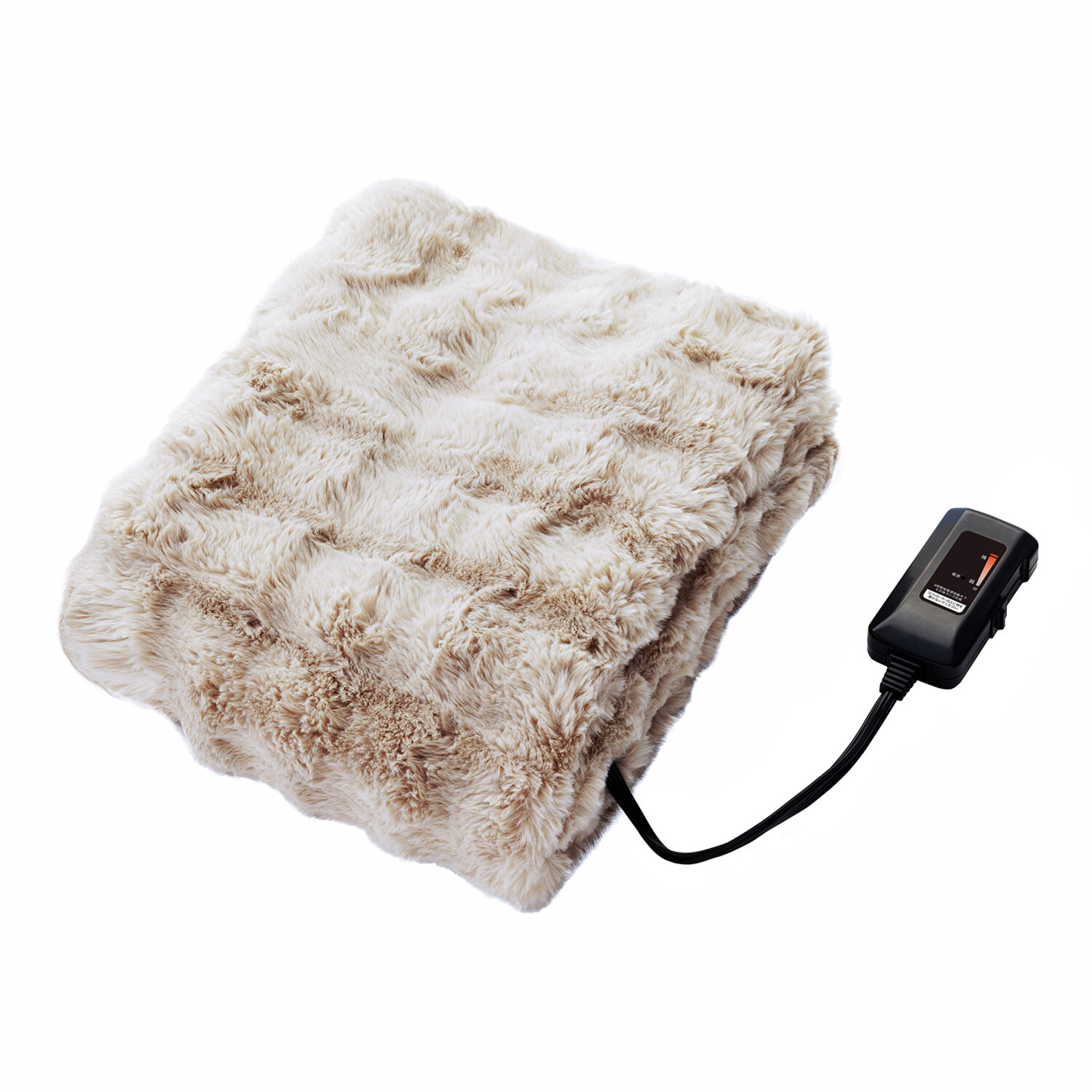 クワッズ 寒い冬の必需品 １枚４役！ 思わず触りたくなる ふわもことろける あったか電気毛布 ＱＳ４３３
