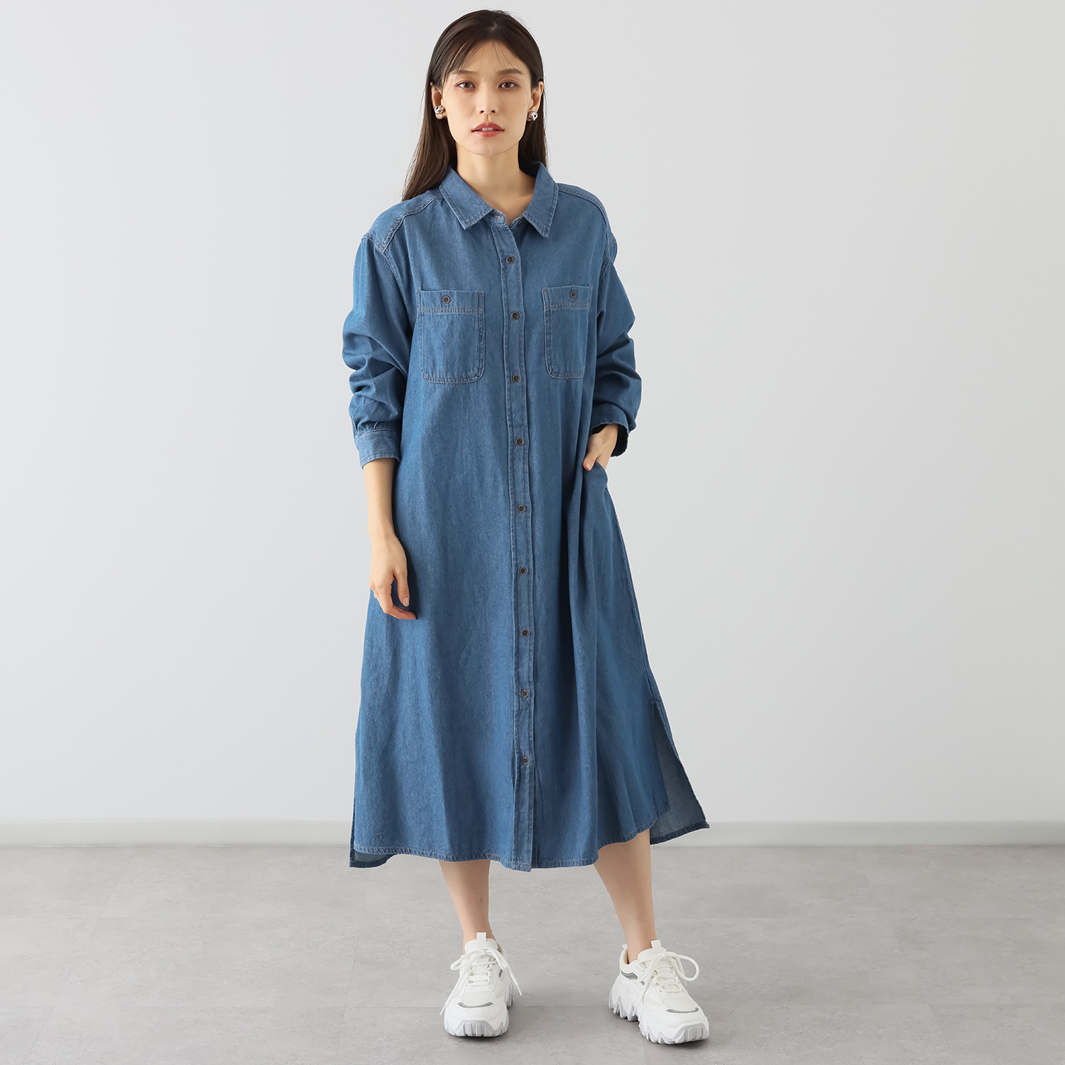 エムエムオー デニムシャツワンピース