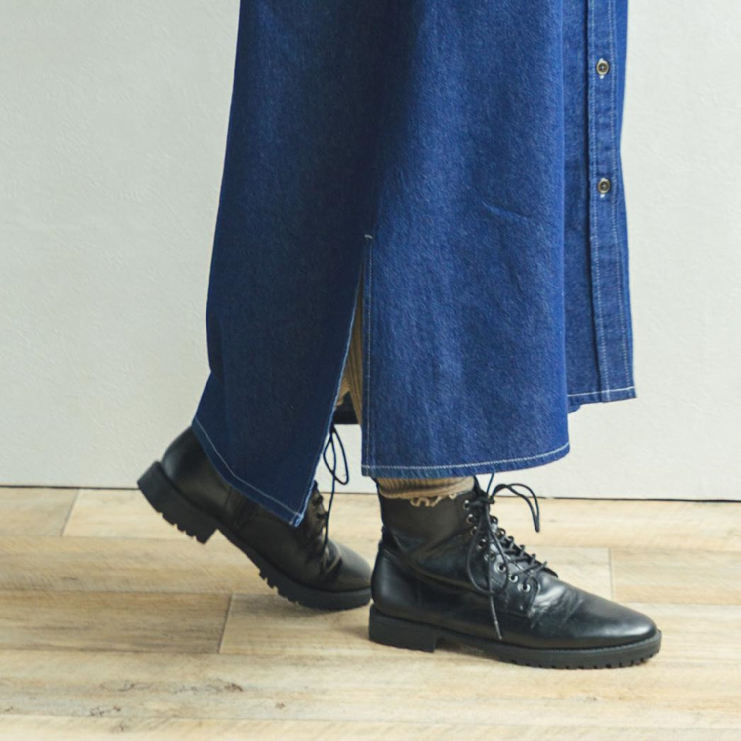 エムエムオー デニムシャツワンピース