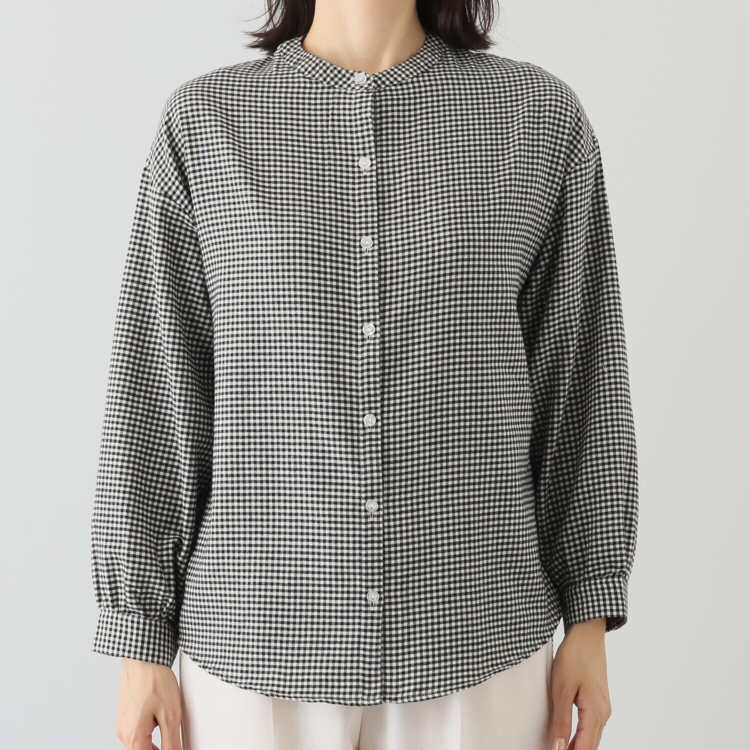 エムエムオー ニットベスト× チェック柄ブラウス アンサンブル