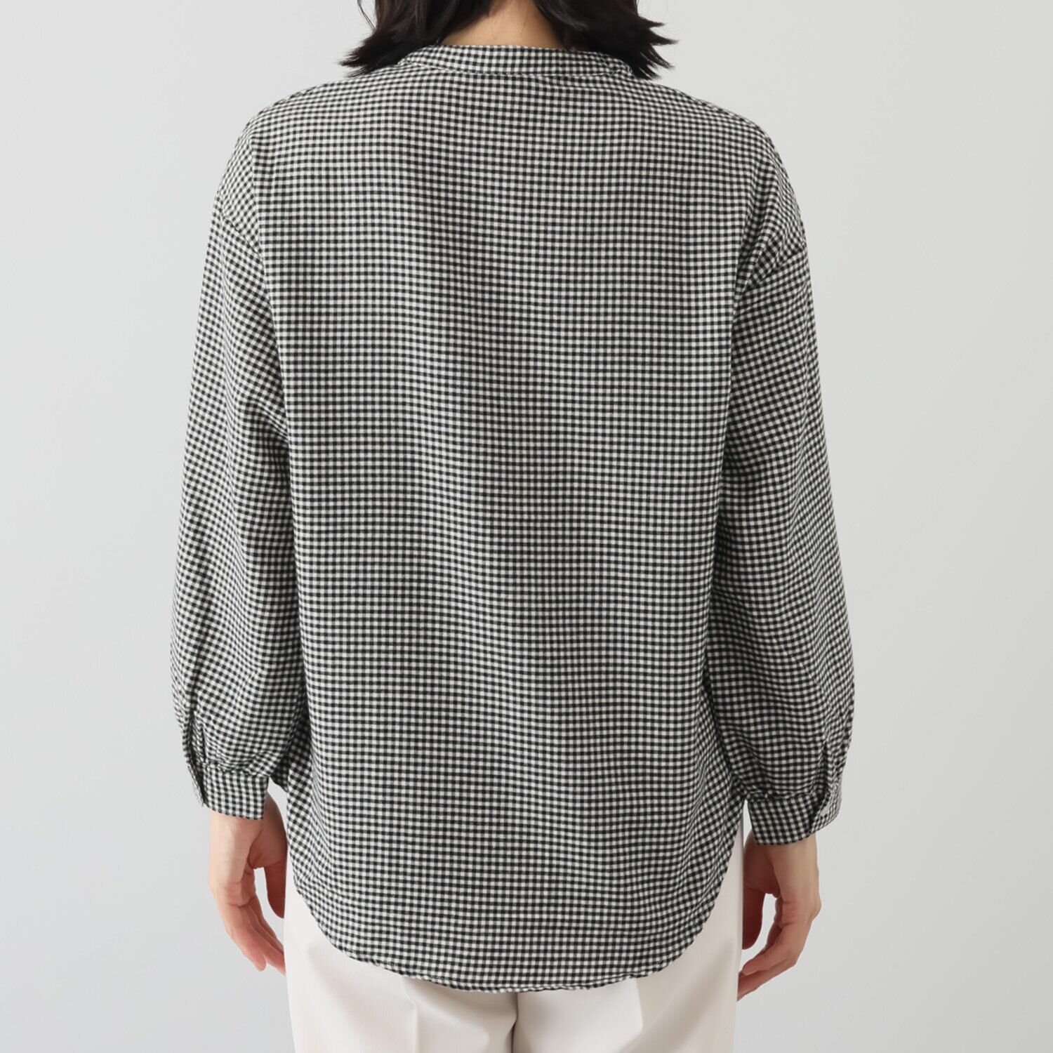 エムエムオー ニットベスト× チェック柄ブラウス アンサンブル